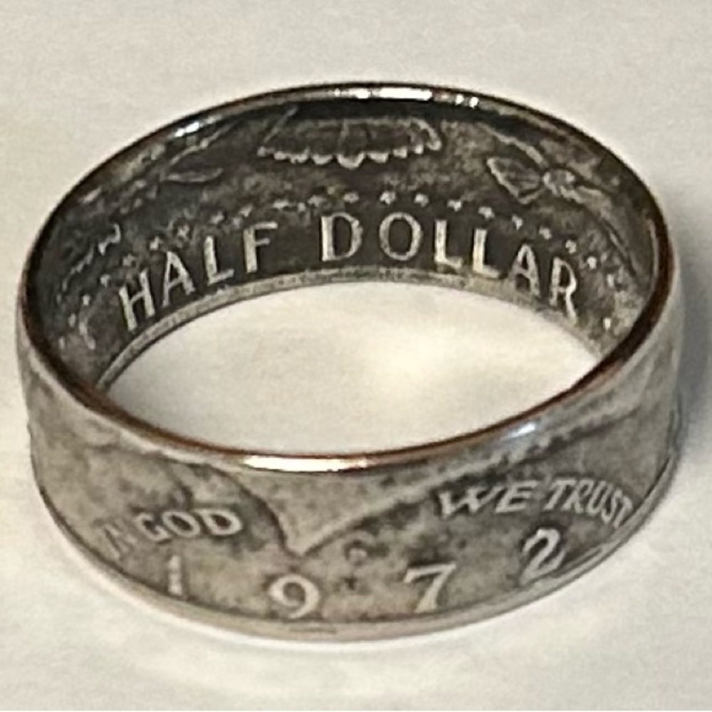 Vintage Half Dollar Coin Ring